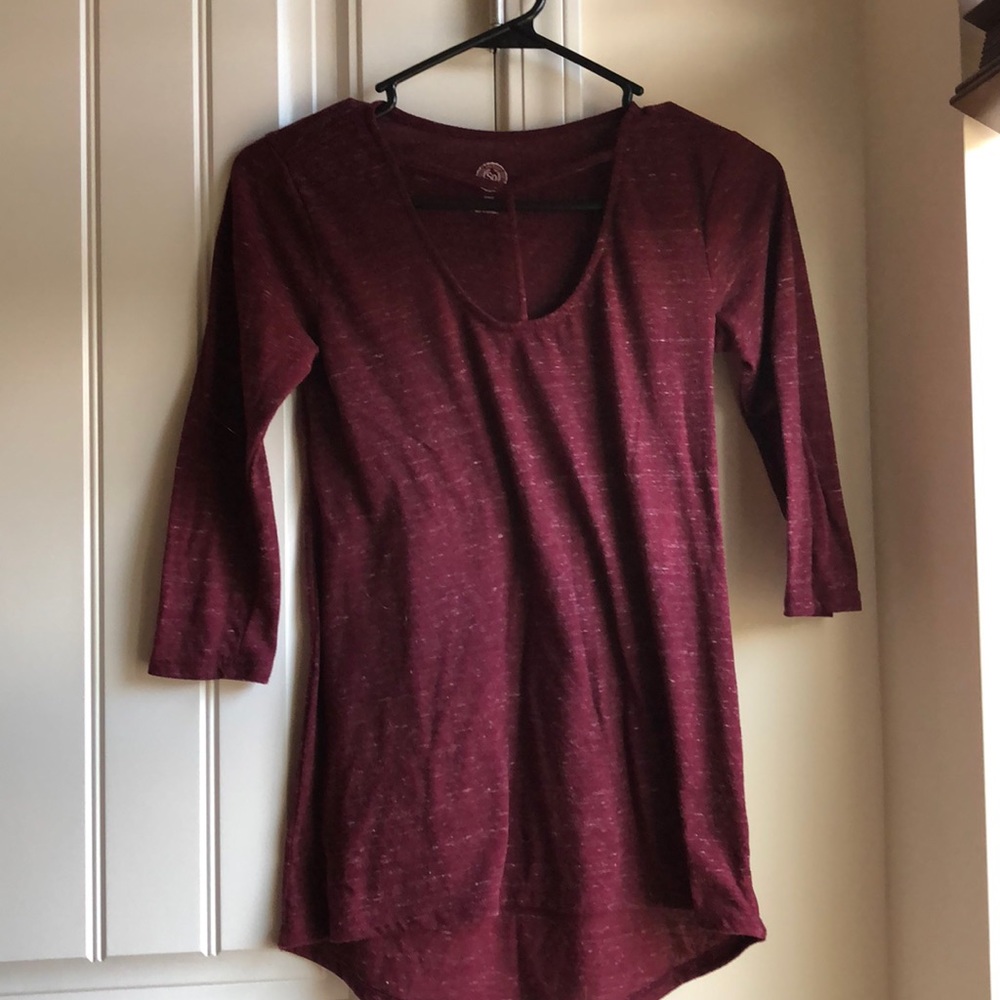 Long sleeve cross top